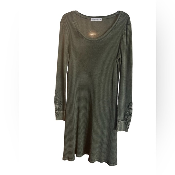 American Able Textured Green Casual Dress - Picture 1 of 3